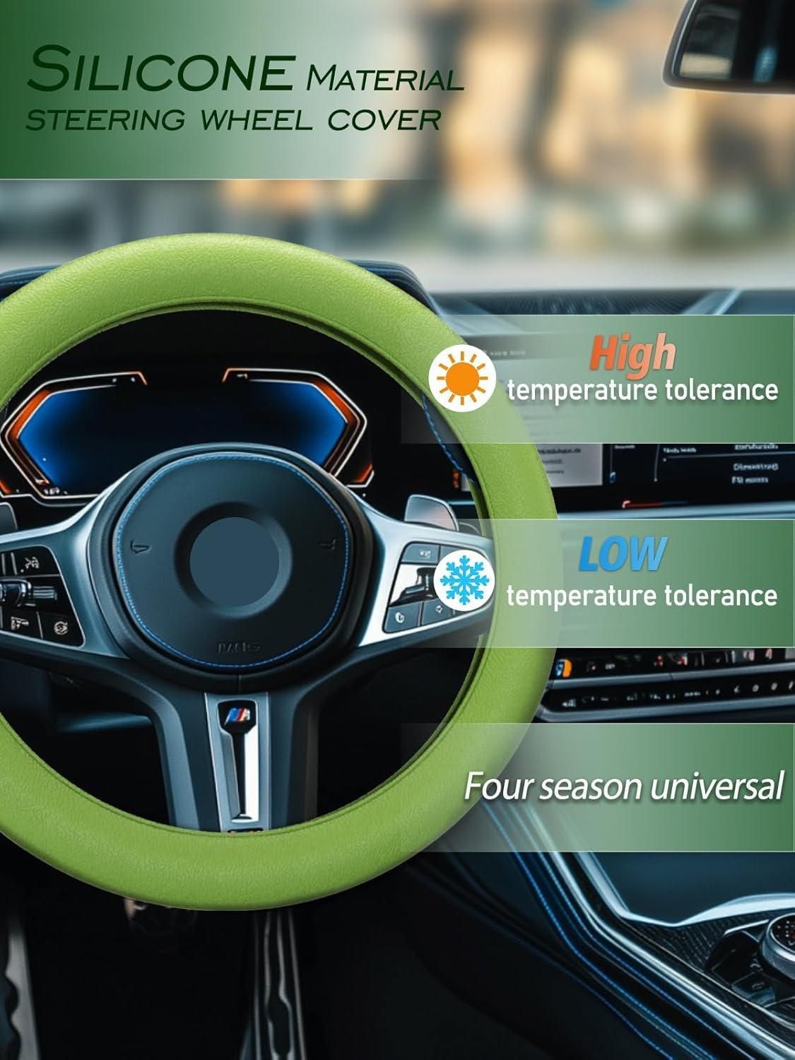 Universal Soft Silicone Steering Wheel Cover